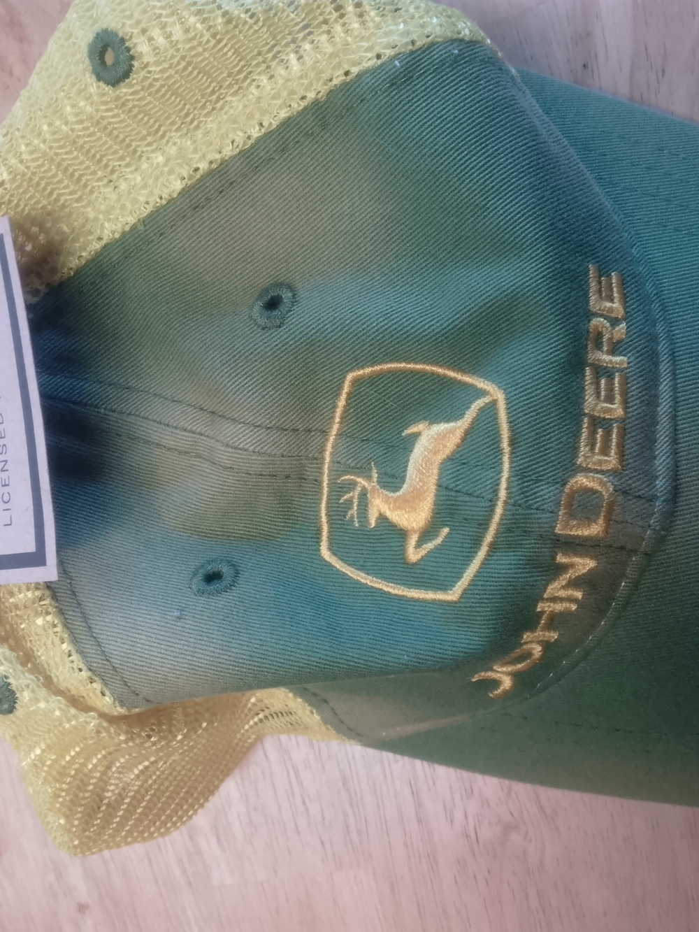 John Deere Green and Yellow Mesh Trucker Hat